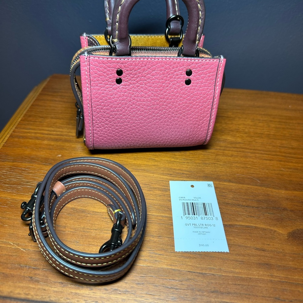 Coach Rogue 12 in Regenerative Leather Colorblock